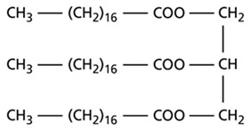 que es un triglicerido estructura química