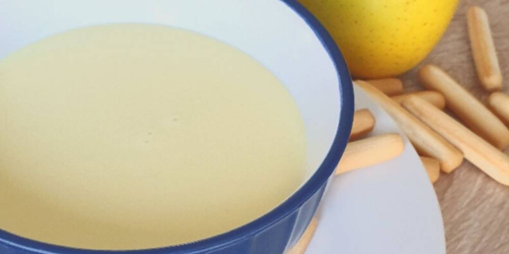 Crema fría de puerro y manzana receta