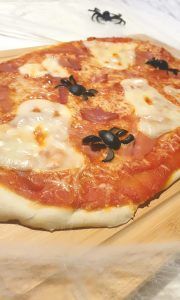 Pizza casera de halowwen receta