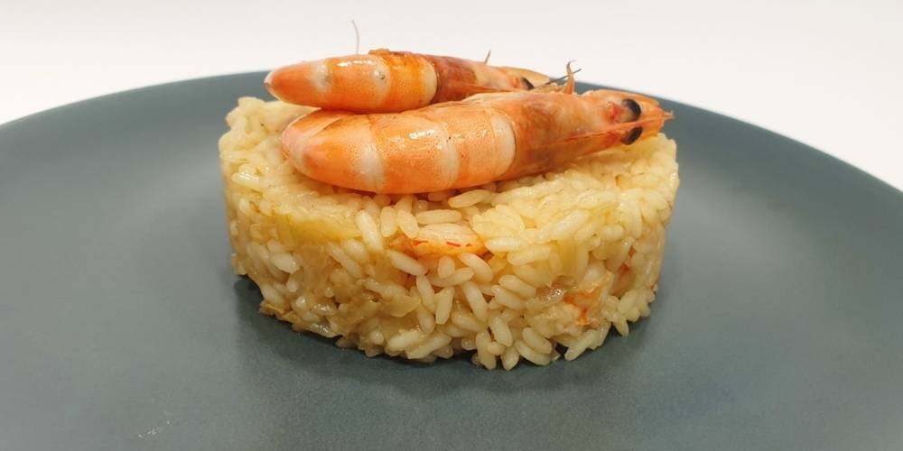 Arroz con langostinos receta