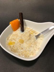 Arroz con leche preparación