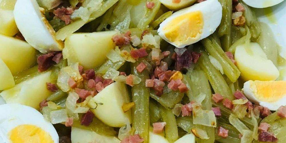 borraja con patatas receta