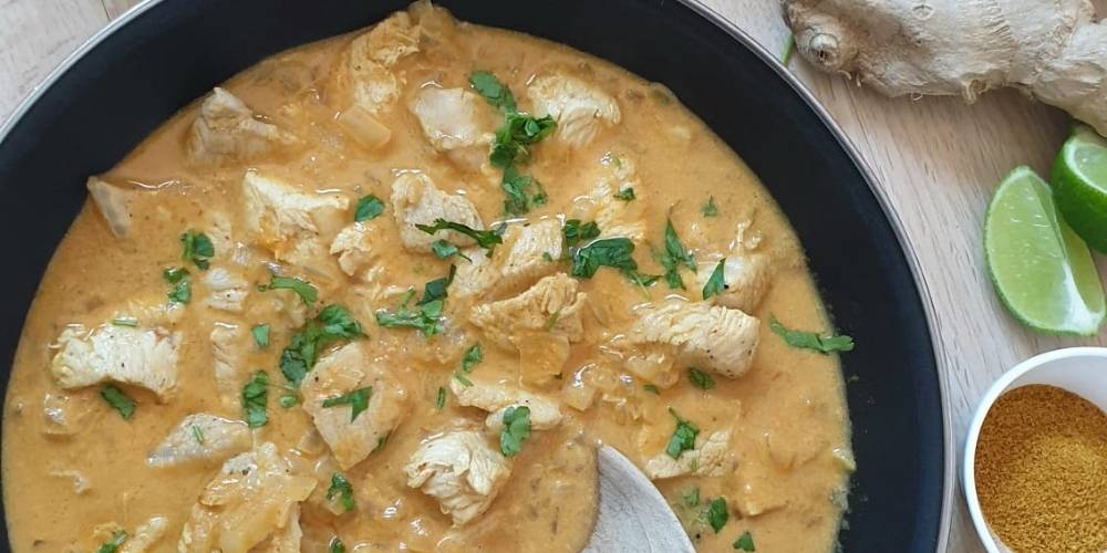 Pollo al curry receta
