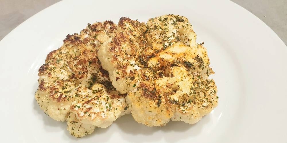 Receta de coliflor en filetes al horno