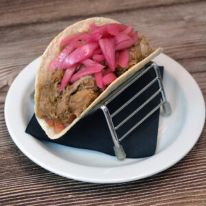 Taco de costilla a baja temperatura del bar La Traviesa