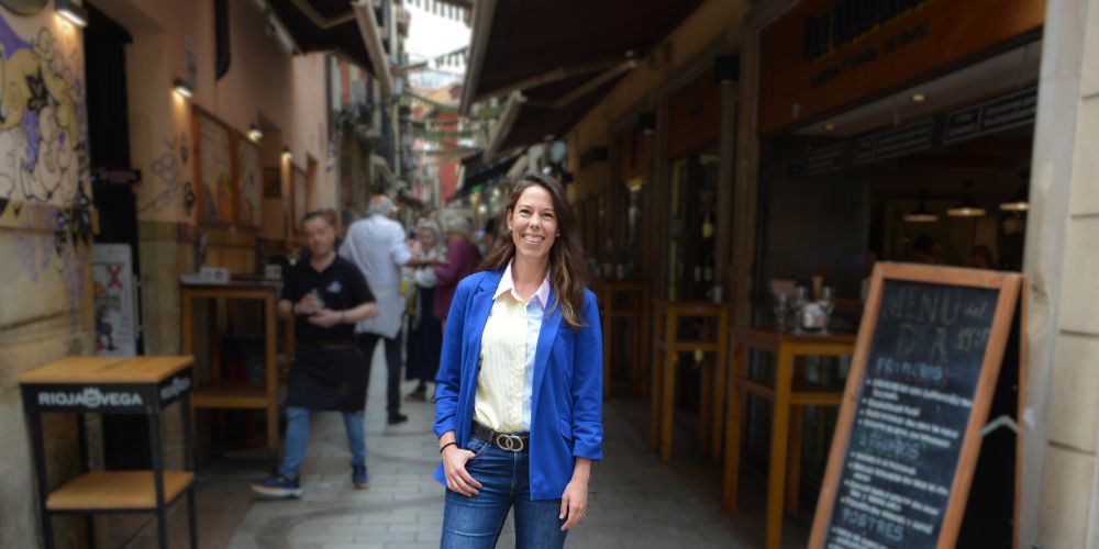 Fotografía de Paula Fernández Giménez en la calle Laurel