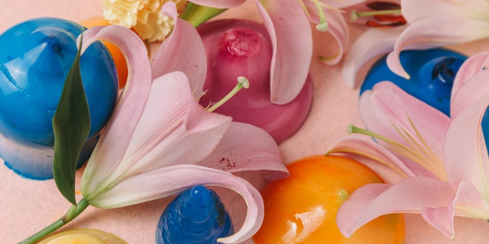 flores en una mesa