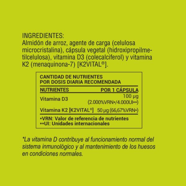 Vitamina D3 + K2 - Imagen 4
