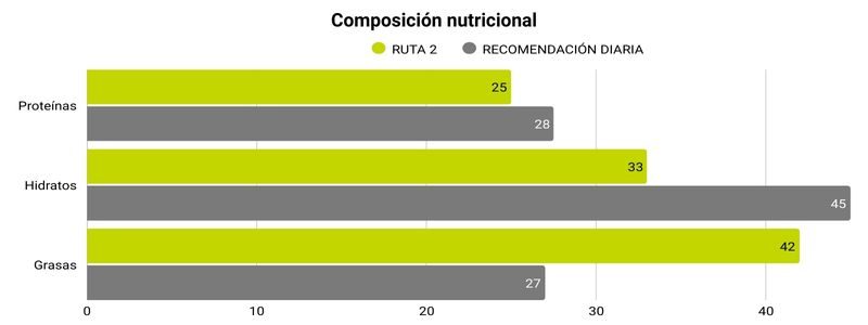 Grafico ruta saludable 2 - recomendación diaria