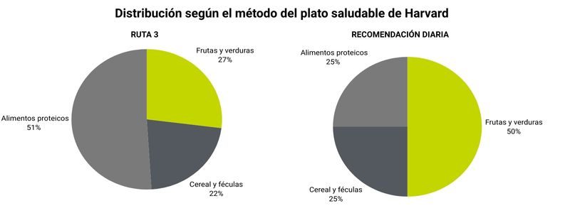 Ruta saludable 2 gráfico plato harvard