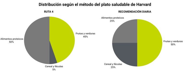 Ruta saludable 2 gráfico plato harvard